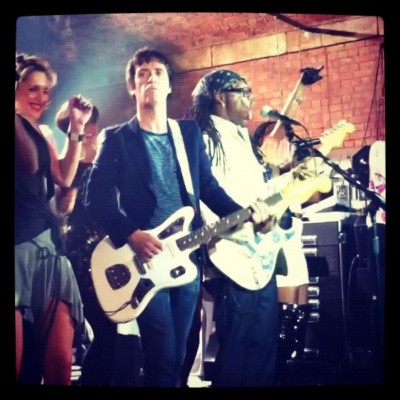 Johnny Marr joins Nile Rodgers on stage at The Warehouse Project